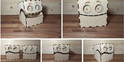 Шкатулка зубастики из 3мм