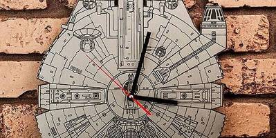 Star wars millennium falcon clock dxf