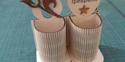 Карандашница на 23 февраля