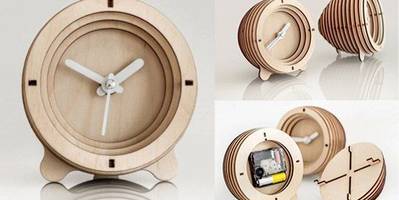 Часы круглые полуяйцо