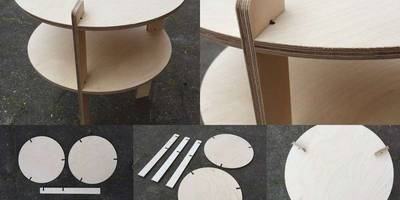 Столик круглый быстросборный