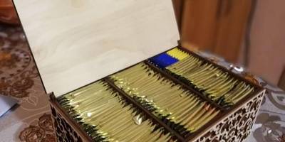 Шкатулка резная для пакетиков чая