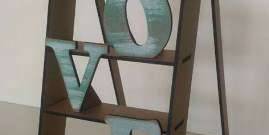 Полка витрина escadinha