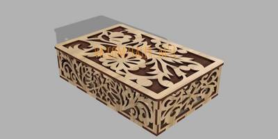 Шкатулка 19х12х5 со сквозным орнаментом