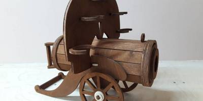 Мини бар пулемет из фанеры