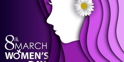 Принт международный женский день ромашка