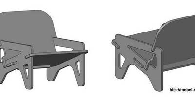 Кресло паз в паз