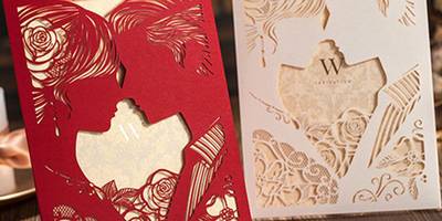 Приглашение резное из бумаги