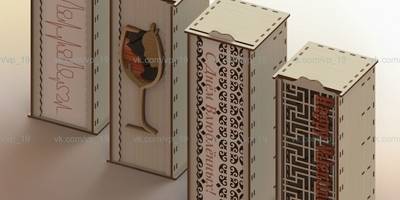 Комплект коробок для вина