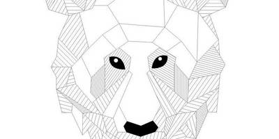 Led светильник медведь геометрия