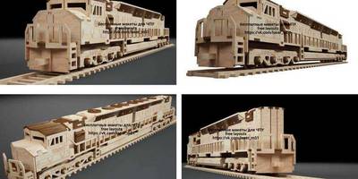 Сборная модель Локомотива 55