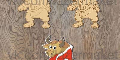 Дед мороз бык 181