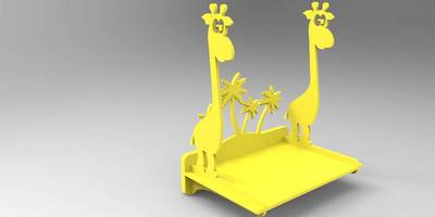 Детская полка жирафы