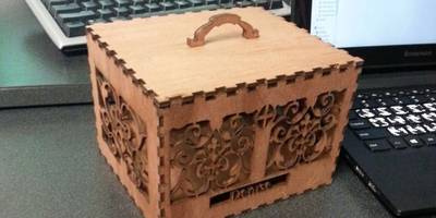 Шкатулка decorative wooden box template