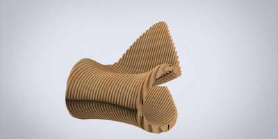 Кресло качалка параметрическое модерн