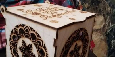 Шкатулка plywood gift box