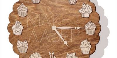 Часы капкейки