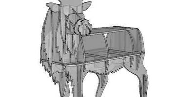Полка олень из 10мм