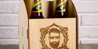 Переноска для пива из фанеры