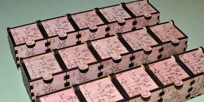 Ящик для резки лазером с графическим дизайном