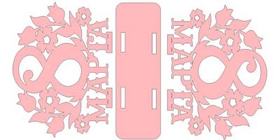 Салфетница простая на 8 марта