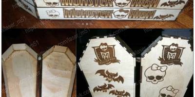 Кукольная мебель - гроб для кукол