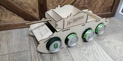 Танк для пива из фанеры макет