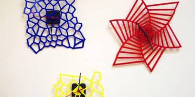 Часы 3 штуки геометрических