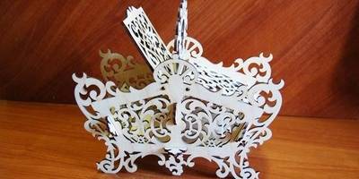 Шкатулка бабочка резная