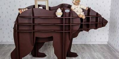 Полка медведь 3d