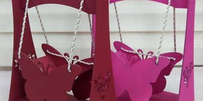 Кукольная мебель - качели бабочка