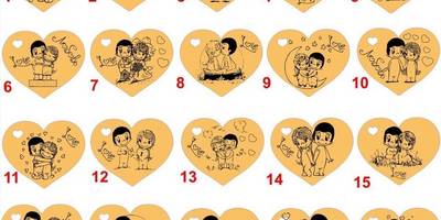 Сердечки с героями "Love is"