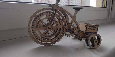 Сборная модель трехколесного велосипеда 91