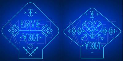 Led светильник love you