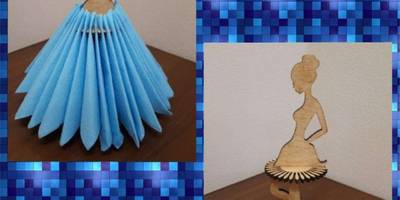 Салфетница девушка