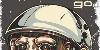 Космонавт обезьяна с сигаретой