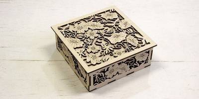 Коробочка цветы