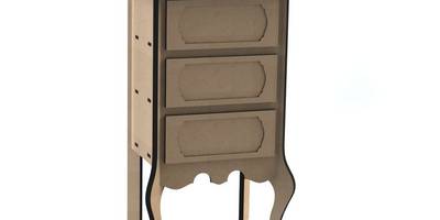 Комод ретро высокий