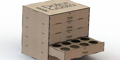 Ящик для стаканов нестле