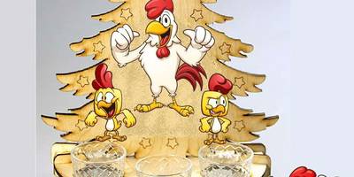 Елка с рюмками