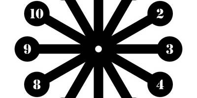 Часы креативный набор 6шт