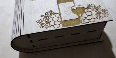 8 марта упаковка-книга для бокалов