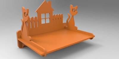 Детская полка кошки