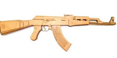 Деревянный автомат резинкострел