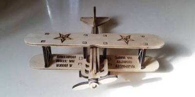 3d пазл самолет