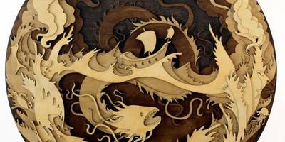 Многослойное панно в подарок на 8 марта