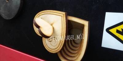 Шкатулка мини сердце с крышкой