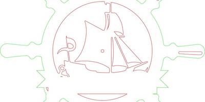 Часы корабль парусник