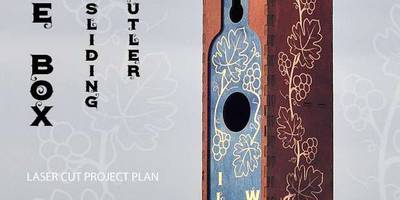 Коробка для бутылки узорная 3