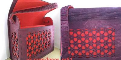 Шкатулка клатч со сквозным орнаментом